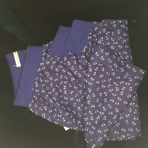 Blue Bow Flowy Pants