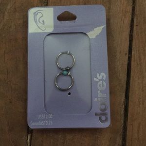 Cartilage earrings.