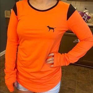 SOLD‼️PINK Orange Ultimate Long Sleeve Shirt