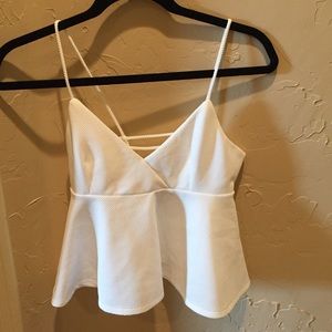 White crop top