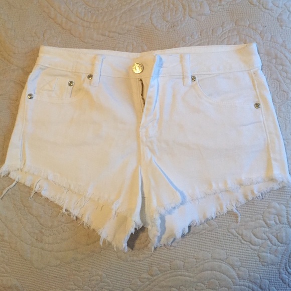 White high-waisted shorts - Picture 1 of 6