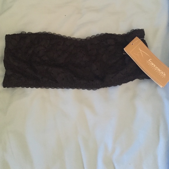 NWT lace bandeau with boning