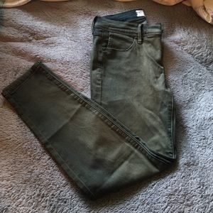 FP washed green jeans