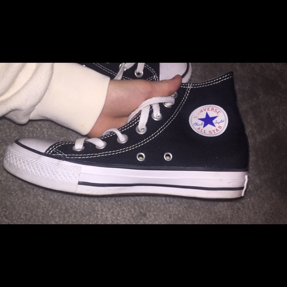 black high top converse
