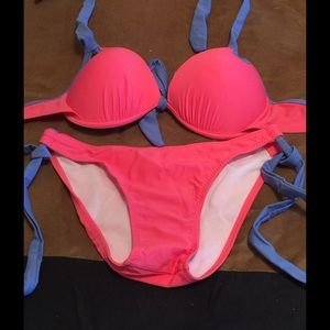 VS Coral and Purple Bikini