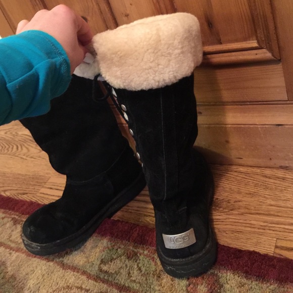 Tall side lace boots - Picture 4 of 4