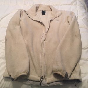 Cream color north face jacket