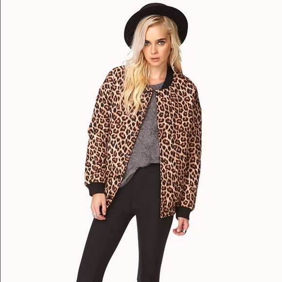 cheetah bomber jacket