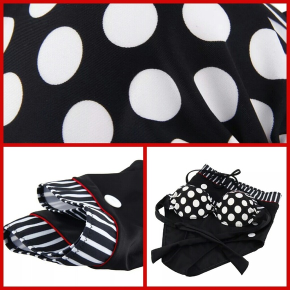 Beautiful Vintage Style High Waisted Bikini - Picture 4 of 4