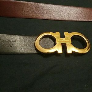 Salvatore Ferragamo reversible cm-95 mens belt