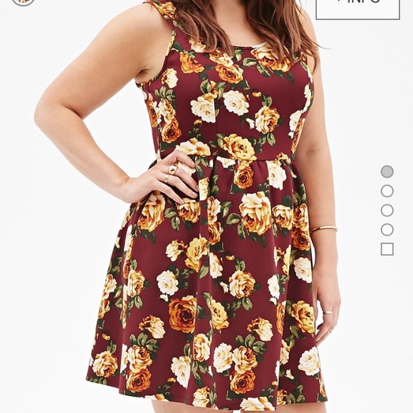 Forever 21 Dresses & Skirts - 🔴❗️HOST PICK🔴❗️NWOT Rose Print dress