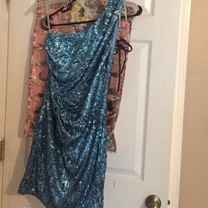 Blue one formal dress