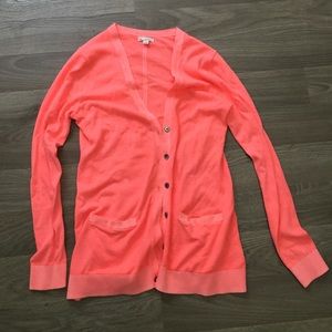 GAP Electric Coral Lightweight Cardigan