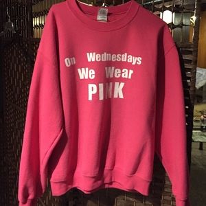 on Wednesday we wear pink crew neck