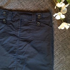 💐PRICE REDUCED! Ann Taylor Navy Cotton Skirt
