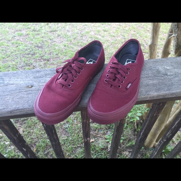 Burgundy vans