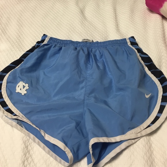 UNC Nike running shorts