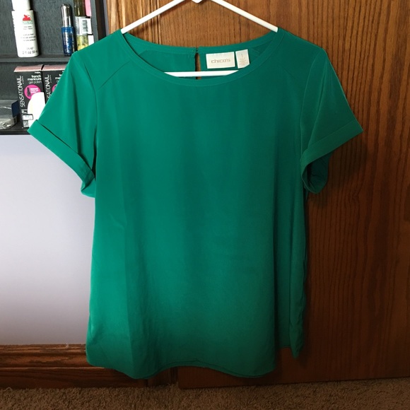 Green chico's blouse