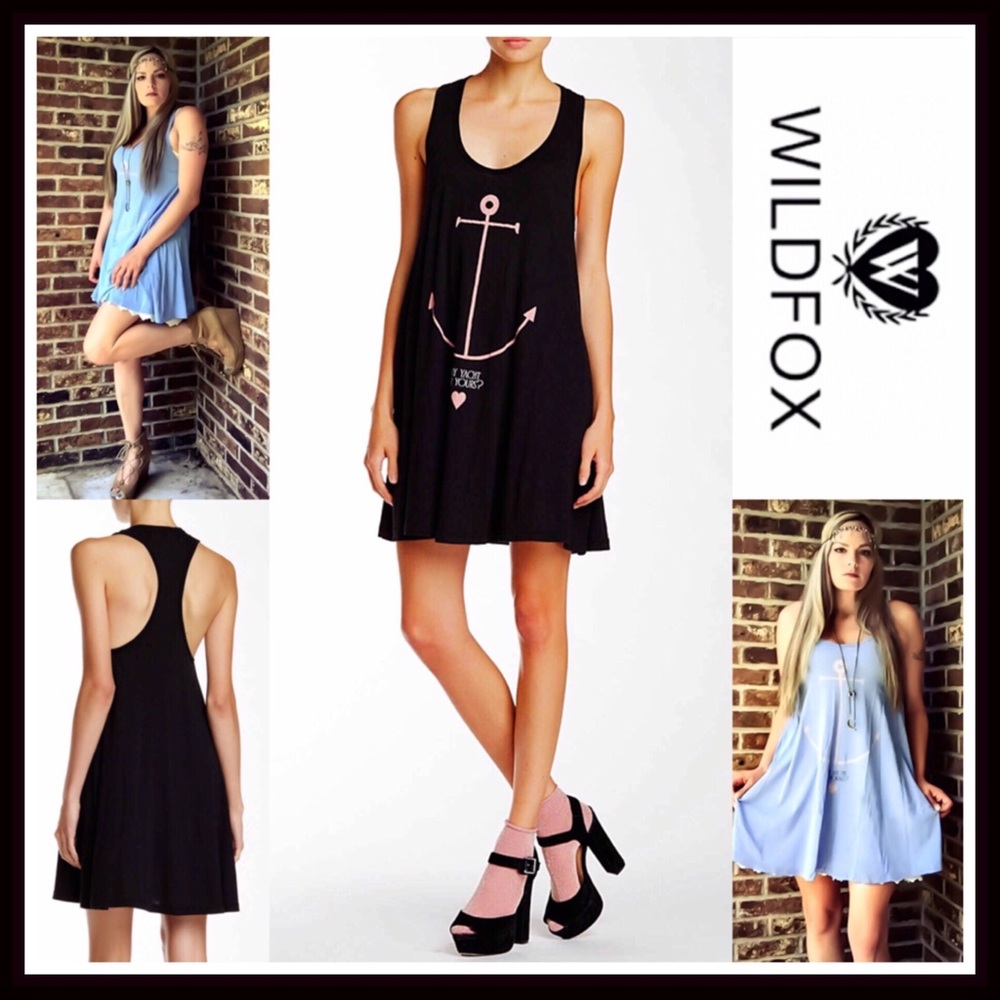 ❌SOLD❌WILDFOX BLACK TANK DRESS My Yacht or Yours - Picture 7 of 7