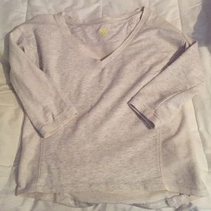 White Three-Quarter Sleeve