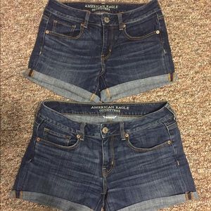 2 pairs of American Eagle Midi Shorts