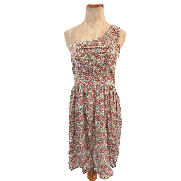DOLORES PROMESAS One Shoulder Floral Dress NWT - Picture 2 of 6