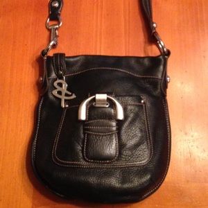 B Makowsky Leather Crossbody Bag