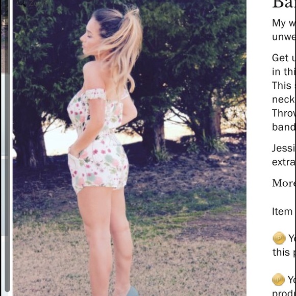 Kittenish  Dresses & Skirts - Kittenish Bardot Romper Jessie James Decker