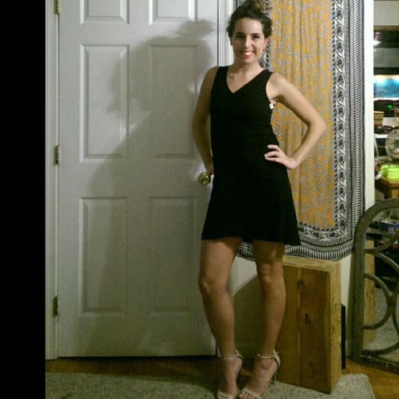 Little black dress with open back