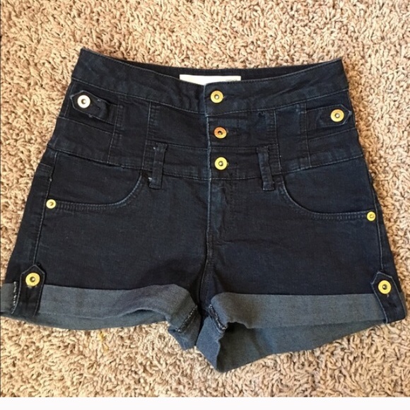 Topshop Moto high-waisted shorts sz xs