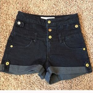Topshop Moto high-waisted shorts sz xs