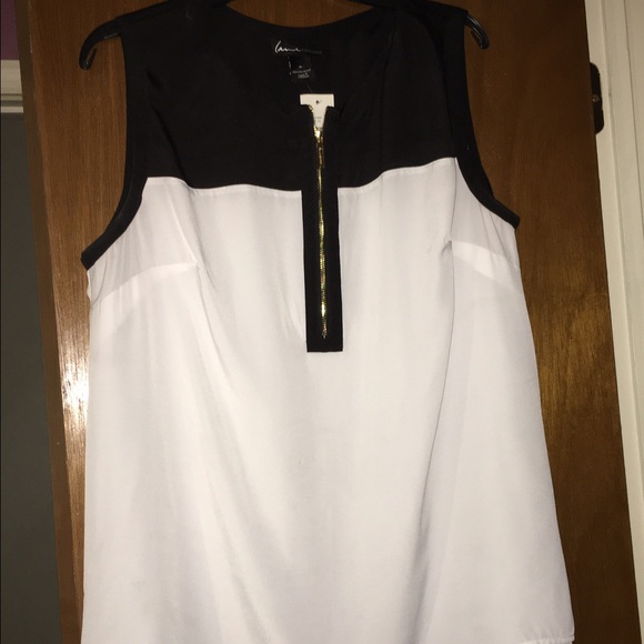 NWT Lane Bryant Black & White blouse
