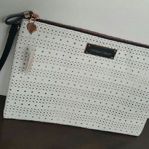 White Victoria Secret wristlet