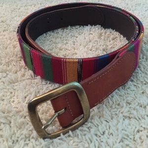 *SOLD in bundle* Colorful leather belt