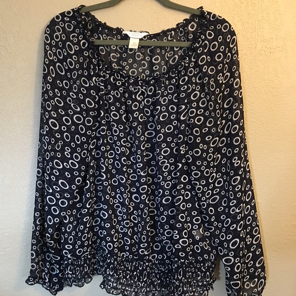 1X C.J. Banks Long Sleeve Blouse