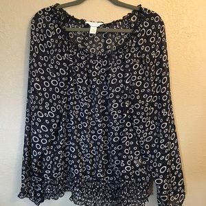 1X C.J. Banks Long Sleeve Blouse
