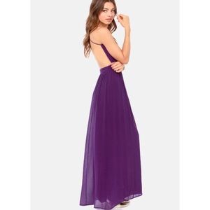 Lulu*s Exclusive Rooftop Garden Backless Maxi