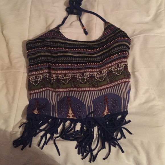Tribal Print Crop Top