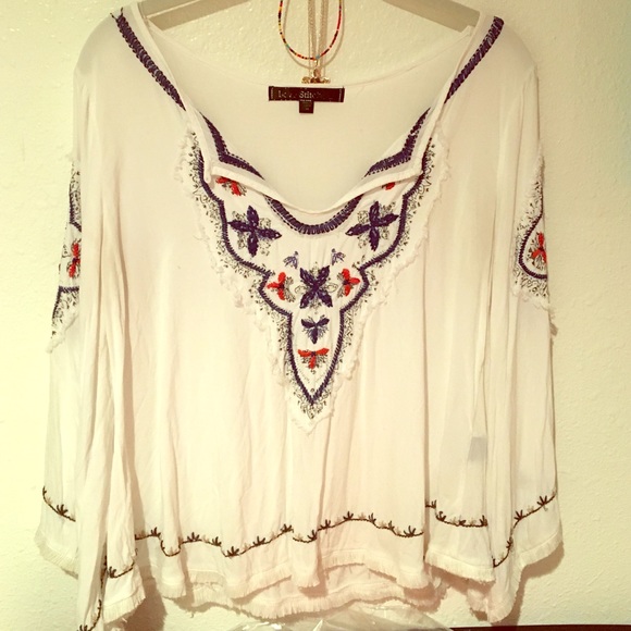 Bohemian white shirt