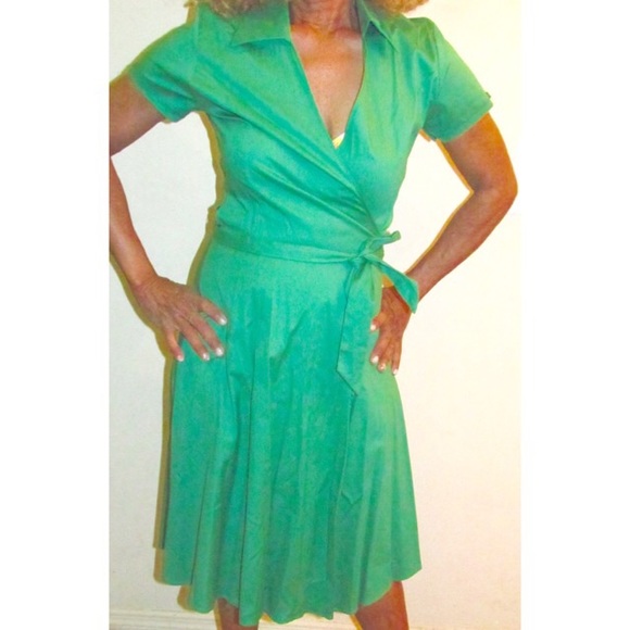 Green Wrap Dress