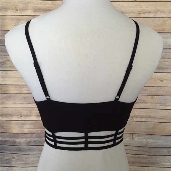 SOLD OUT Black Caged Bralette - Picture 2 of 2