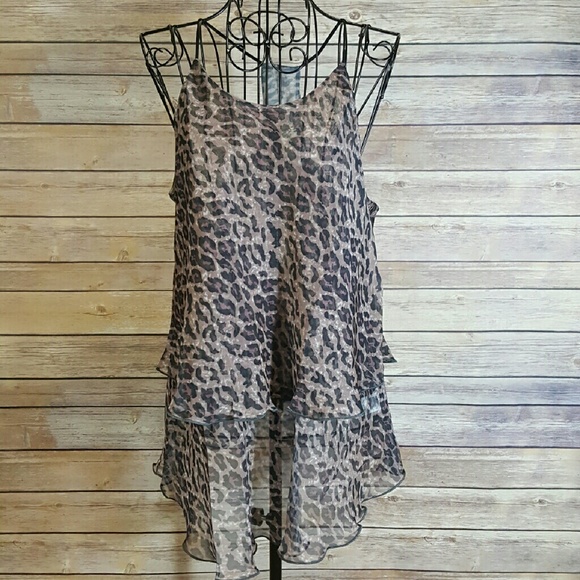 Leopard  Print Summer Top - Picture 3 of 3