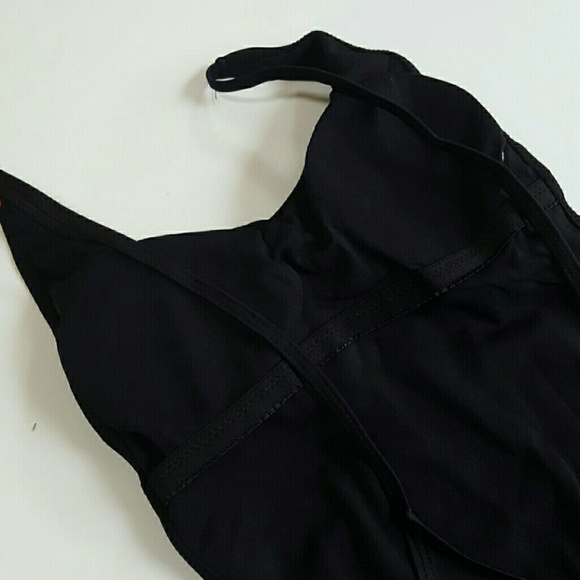 Black Padded High Waisted Low Back Suit - Picture 4 of 4