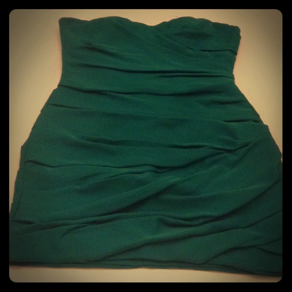 Green sexy cocktail dress