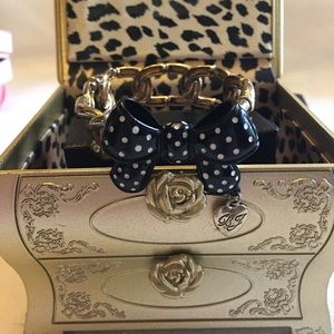 Betsey Johnson Bow Bracelet with BJ Box