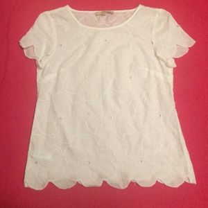 Eyelet blouse