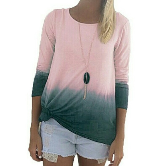 Tops - Cute lightweight ombre tee sz XL  (fits like M/L)