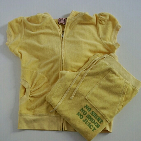 Juicy Couture Jackets & Blazers - 💞SALE💞 Juicy Couture Yellow Crop Sweat Suit