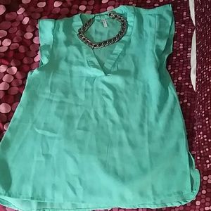 Tunic Turquoise Top