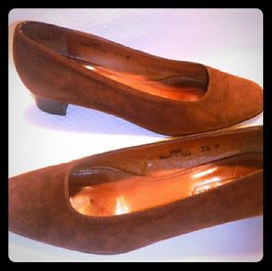 Vintage Suede Coach heels